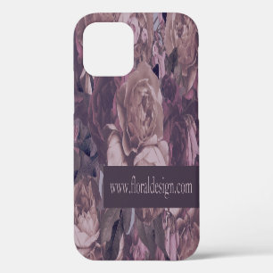 Fügen Sie Ihre Unternehmenswebsite Purple Rose Fan iPhone 12 Hülle