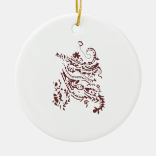 Fügen Sie Ihrem Baum Charm mit fröhlichem Keepake Keramik Ornament