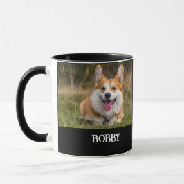 Fügen Sie Ihrem eigenen Hund Foto und Namen hinzu Tasse