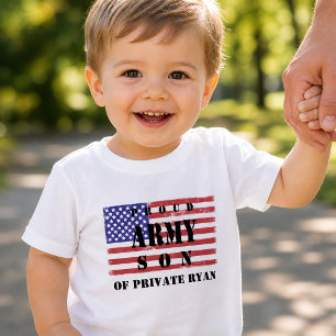 Fügen Sie Ihrem Eltern den Namen "Proud Army Son S Kleinkind T-shirt