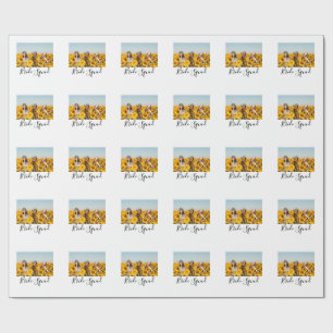 Fügen Sie Ihrem Foto Name Brautjungfrau Truppe Par Geschenkpapier