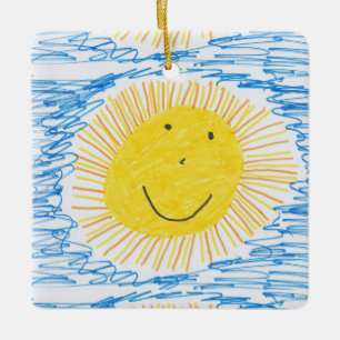 Fügen Sie Ihrem Kind das Kunstwerk Weihnachtsschmu Keramikornament