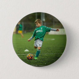 Fügen Sie Ihrem Kind Foto Spielfußball hinzu Button