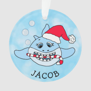 Fügen Sie Ihrem Sohn den Namen zu diesem Baby Shar Ornament