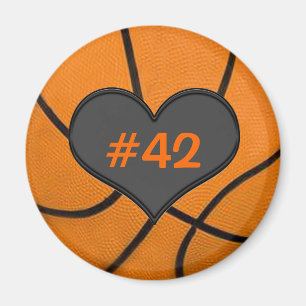 Fügen Sie Ihrem Team Spieleranzahl-Basketball-Maga Magnet