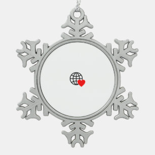 Fügen Sie Ihrem Weihnachtsbaum einen Charme hinzu Schneeflocken Zinn-Ornament