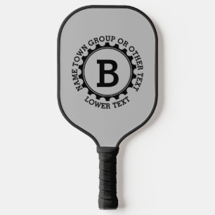 Fügen Sie Ihren Anfangsnamen oder Ihren eigenen sc Pickleball Schläger