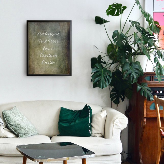 Fügen Sie Ihren benutzerdefinierten Text Braun und Poster (Von Creator hochgeladen)