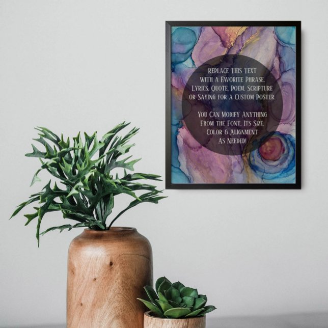 Fügen Sie Ihren benutzerdefinierten Text Farbe Abs Poster (Von Creator hochgeladen)