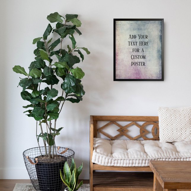 Fügen Sie Ihren benutzerdefinierten Text farbigen  Poster (Von Creator hochgeladen)