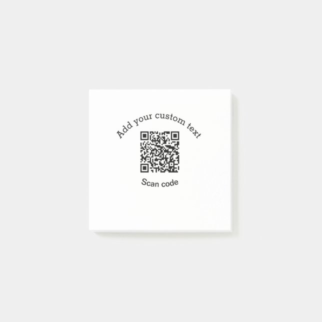 Fügen Sie Ihren benutzerdefinierten Text hinzu, sc Post-it Klebezettel (Vorderseite)