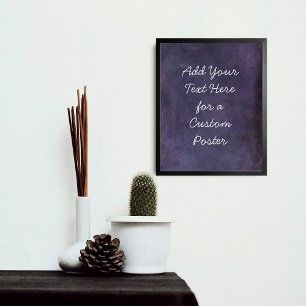 Fügen Sie Ihren benutzerdefinierten Text subtile d Poster