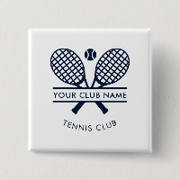 Fügen Sie Ihren Club Name Tennis Icons Navy Blue