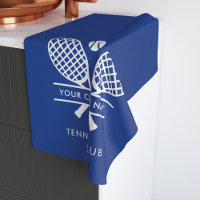 Fügen Sie Ihren Clubnamen Tennis Team Blue Custom