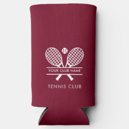 Fügen Sie Ihren Clubnamen Tennis Team Burgund jede Selters Dosenkühler