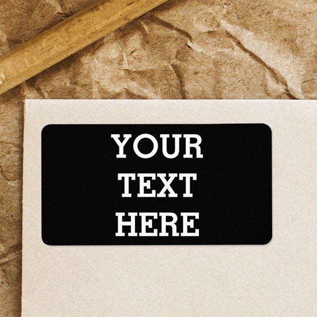 Fügen Sie Ihren eigenen benutzerdefinierten Text h Adressaufkleber (Von Creator hochgeladen)