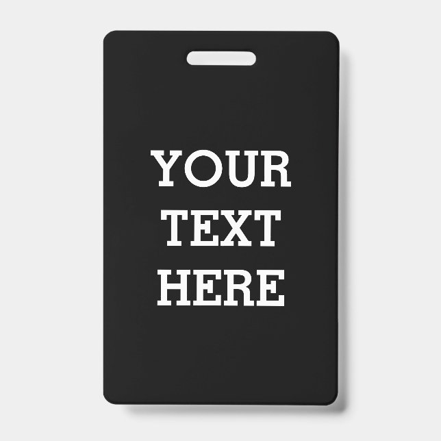 Fügen Sie Ihren eigenen benutzerdefinierten Text h Ausweis (Vorderseite)