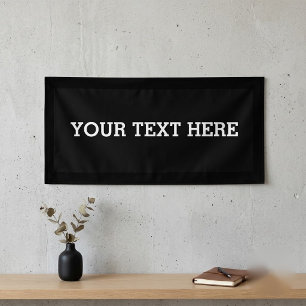 Fügen Sie Ihren eigenen benutzerdefinierten Text h Banner