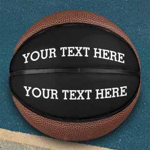 Fügen Sie Ihren eigenen benutzerdefinierten Text h Mini Basketball