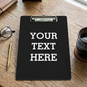 Fügen Sie Ihren eigenen benutzerdefinierten Text h Mini Klemmbrett