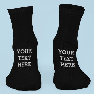 Fügen Sie Ihren eigenen benutzerdefinierten Text h Socken