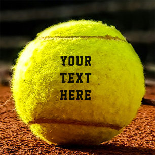 Fügen Sie Ihren eigenen benutzerdefinierten Text h Tennisbälle