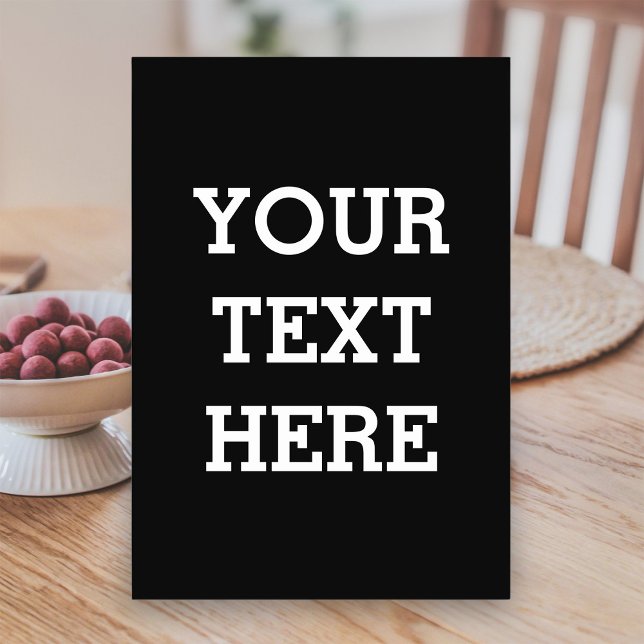 Fügen Sie Ihren eigenen benutzerdefinierten Text h Tischnummer (Von Creator hochgeladen)