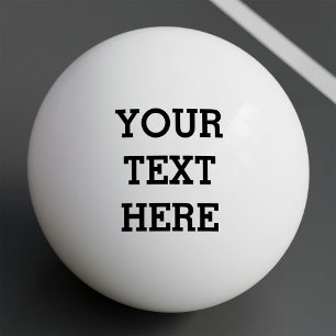 Fügen Sie Ihren eigenen benutzerdefinierten Text h Tischtennisball
