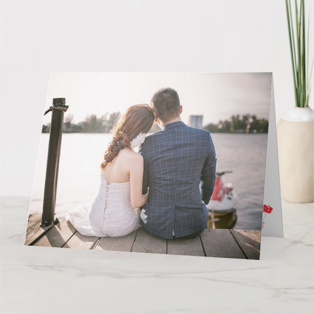 Fügen Sie Ihren eigenen Foto Valentinstag Karte (Vorderseite)