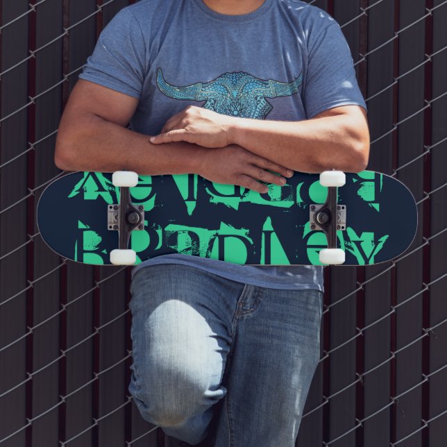 Fügen Sie Ihren eigenen Individuelle Name Personal Skateboard (Außenbereich 3)