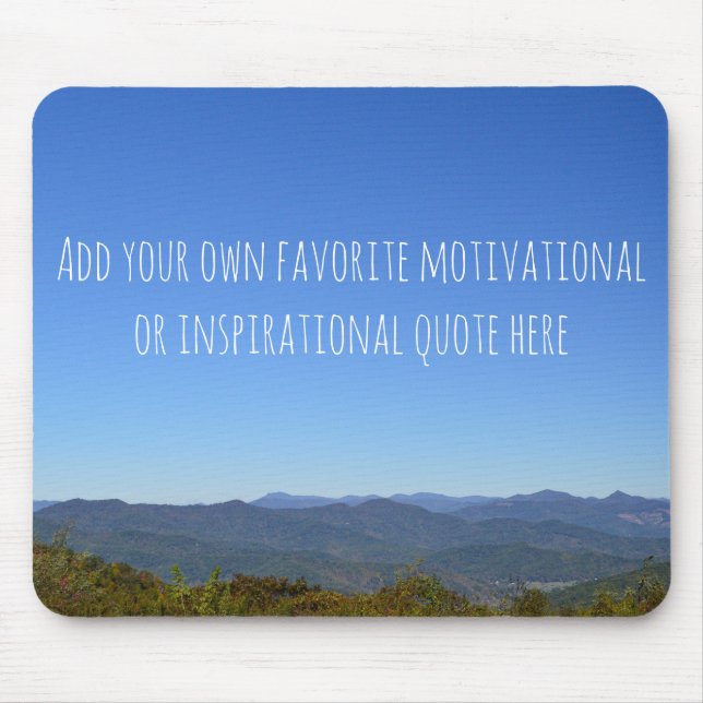 Fügen Sie Ihren eigenen individuellen Inspirations Mousepad (Vorne)