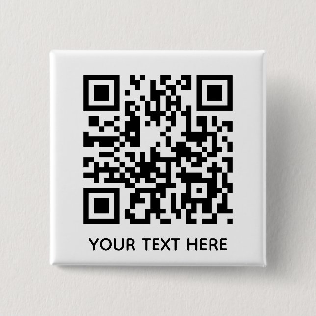 Fügen Sie Ihren eigenen QR Code Text Scan Minimal  Button (Vorderseite)