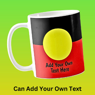 Fügen Sie Ihren eigenen TEXT australische Original Kaffeetasse