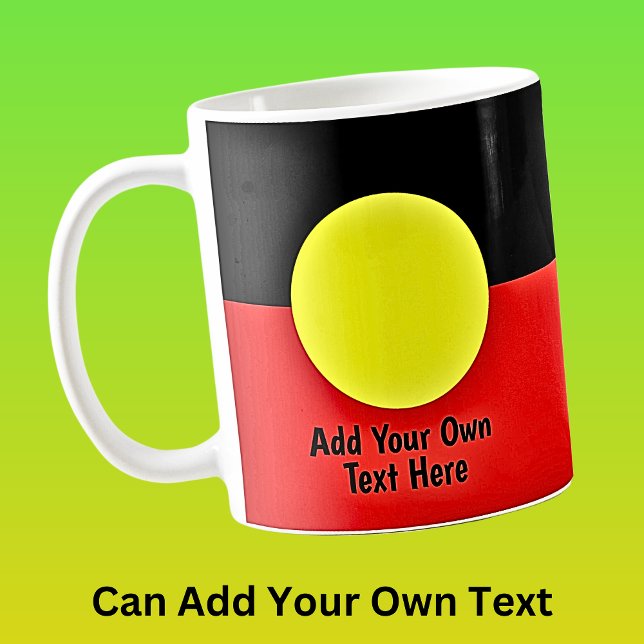 Fügen Sie Ihren eigenen TEXT australische Original Kaffeetasse (Von Creator hochgeladen)