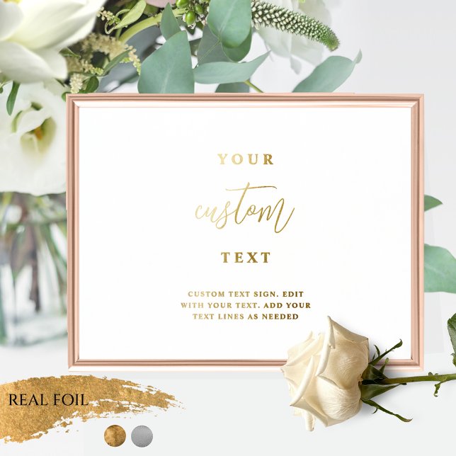 Fügen Sie Ihren eigenen Text, elegantes, benutzerd Foliendrucke (Von Creator hochgeladen)