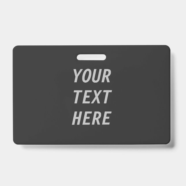 Fügen Sie Ihren eigenen Text hinzu  Ausweis (Vorderseite)