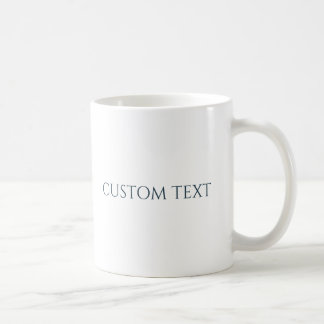 Fügen Sie Ihren eigenen Text hinzu, personalisiert Kaffeetasse