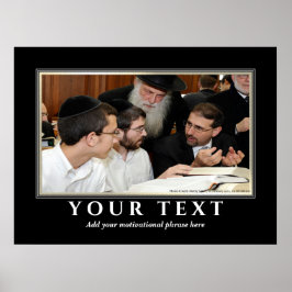Fügen Sie Ihren eigenen Text jüdisch Yeshiva Torah Poster