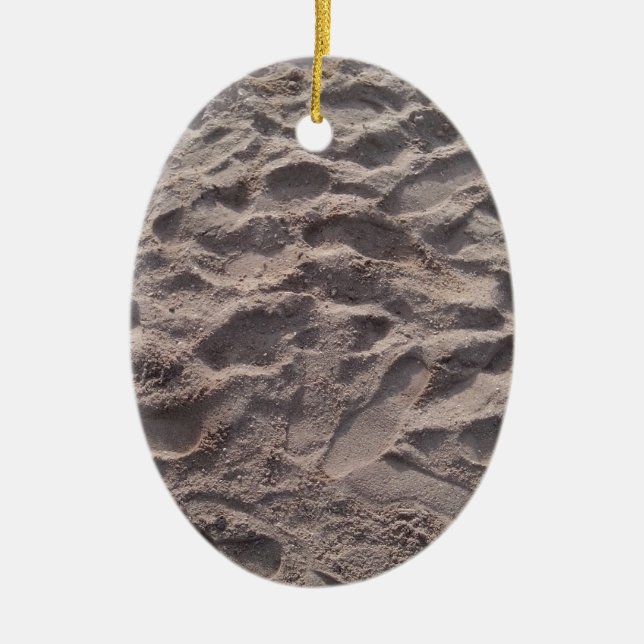 Fügen Sie Ihren eigenen Text, schreiben Sie Sand,  Keramikornament (Vorne)