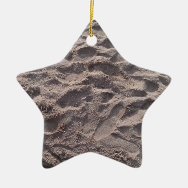 Fügen Sie Ihren eigenen Text, schreiben Sie Sand,  Keramikornament (Vorne)