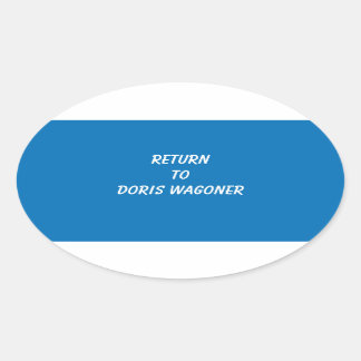 FÜGEN SIE IHREN EIGENEN TEXT-STICKER CLASSIC ROUND OVALER AUFKLEBER