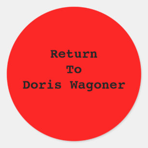 FÜGEN SIE IHREN EIGENEN TEXT-STICKER HINZU RUNDER AUFKLEBER