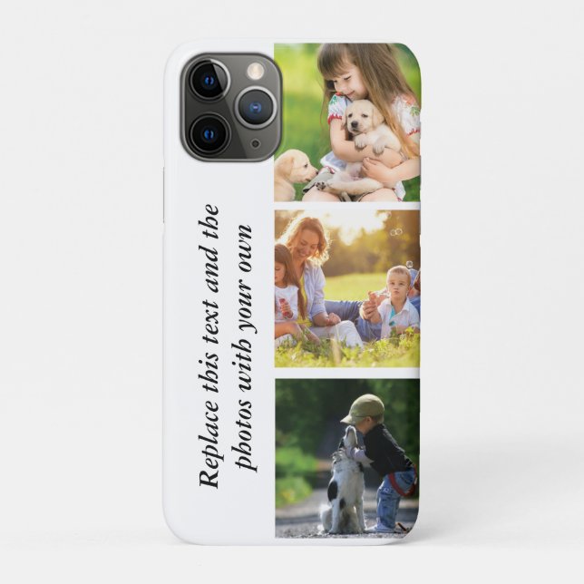 Fügen Sie Ihren eigenen Text und Bilder hinzu Case-Mate iPhone Hülle (Rückseite)