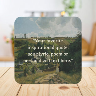 Fügen Sie Ihren eigenen Vintagen Angebotskern hinz Getränkeuntersetzer