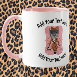 Fügen Sie Ihren Extravaganten Boss Lady Cat Kaffee Tasse