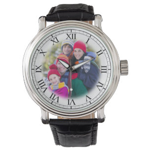 Fügen Sie Ihren Familienportrait-Spaß Personalisie Armbanduhr