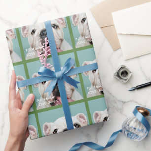 Fügen Sie Ihren Hund für Ihren Hund hinzu Geschenkpapier