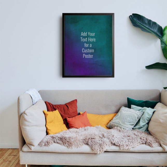 Fügen Sie Ihren Lila Aquamarinen Wortschatz für be Poster (Von Creator hochgeladen)