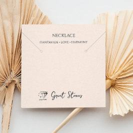 Fügen Sie Ihren Logo-Produkt-Verpackung Necklace-H Quadratische Visitenkarte