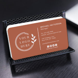 Fügen Sie Ihren Logo Social Media QR Code Corporat Visitenkarte